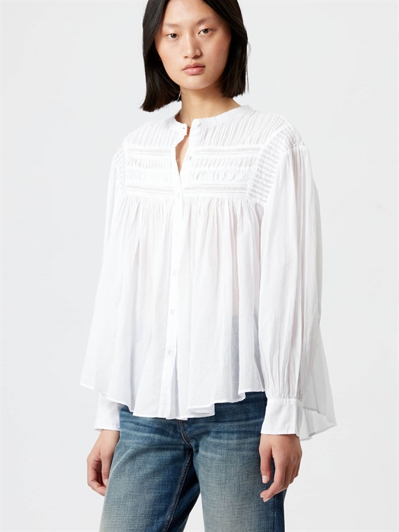 Isabel Marant Étoile Plalia Bluse, Hvid 